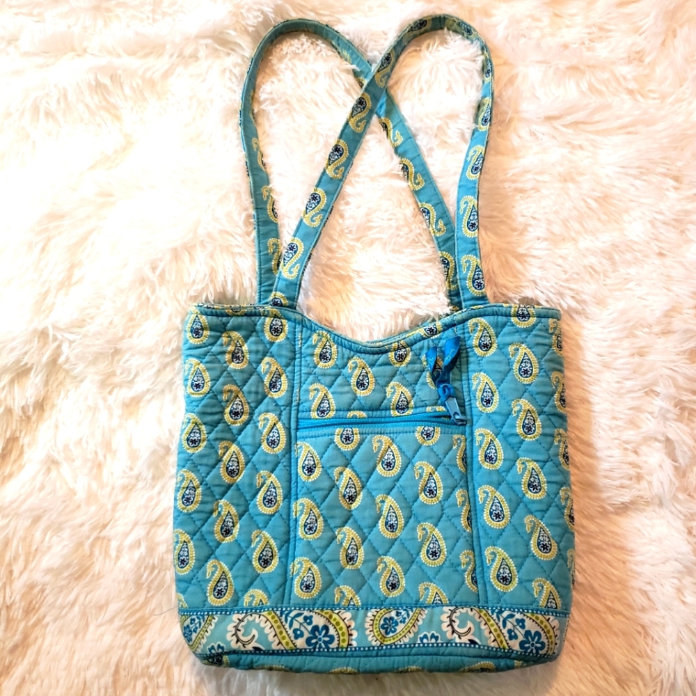 Vera Bradley Turquoise Paisley Tote Bag